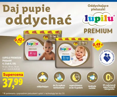 Pieluszki Lupilu Premium 4 XXL promocja w Lidl