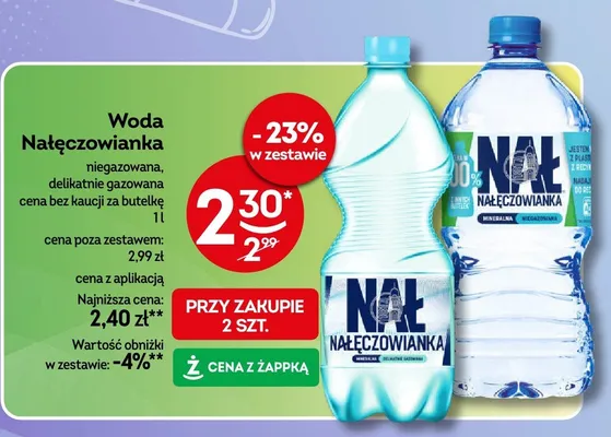 Woda Nałęczowianka promocja w Żabka