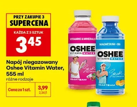 Napój niegazowany Oshee Vitamin Water Magnesium + B6 promocja w Biedronka