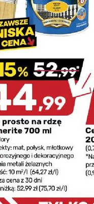 Farba prosto na rdzę Hammerite promocja w Bricomarche