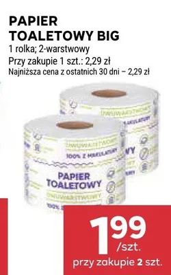 Papier toaletowy Big promocja w Stokrotka