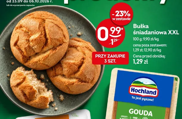 Bułka śniadaniowa XXL promocja w Żabka