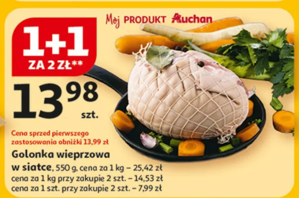 Golonka wieprzowa w siatce promocja w Auchan