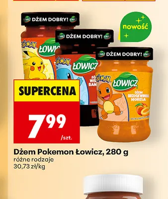 Dżem Pokemon Łowicz promocja w Biedronka