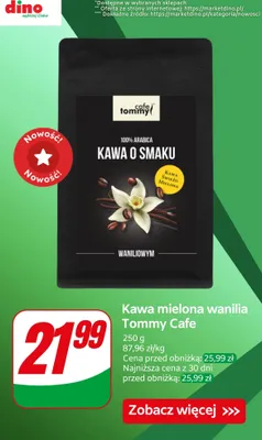 Kawa mielona wanilia promocja w Dino