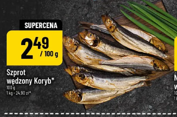 Szprot wędzony Koryb promocja w POLOmarket