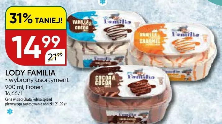 Lody Familia promocja w Chata Polska
