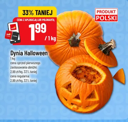 Dynia Halloween promocja w POLOmarket