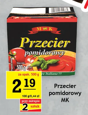 Przecier pomidorowy MK promocja w Gram Market
