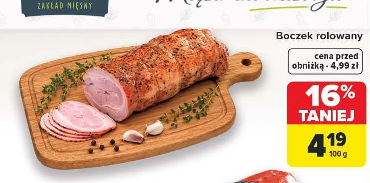 Boczek rolowany Karol promocja w Carrefour