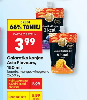 Galaretka konjac Asia Flavours winogrono 150ml promocja w Biedronka