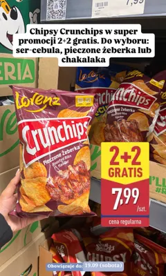 Chipsy Crunchips Pieczone Żeberka promocja w Aldi