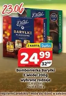 Bombonierka Baryłki E.Wedel promocja w Delfin