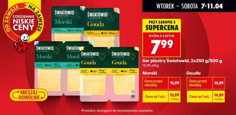 Ser plastry morski promocja w Biedronka