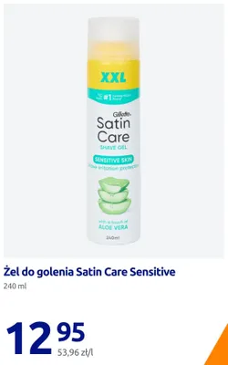 Żel do golenia Satin Care Sensitive Gillette promocja w Action