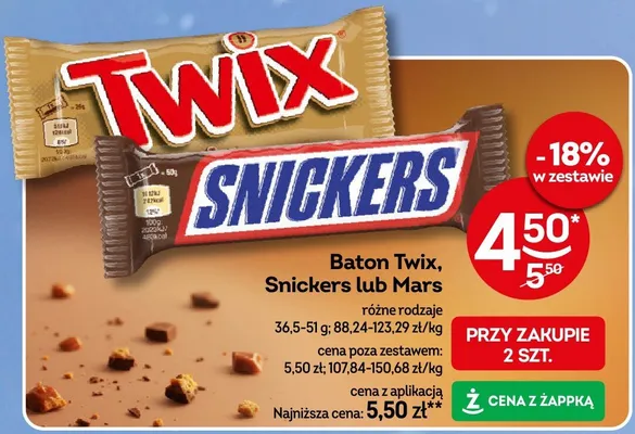 Baton Twix promocja w Żabka