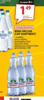 Woda mineralna Jurajska niegazowana promocja w Arhelan