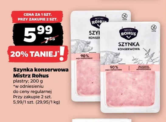 Szynka konserwowa Mistrz Rohus promocja