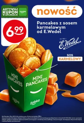 Mini Pancakes z sosem karmelowym E.Wedel promocja w Żabka