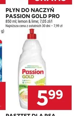 Płyn do naczyń Passion Gold Pro lemon & lime promocja w Stokrotka