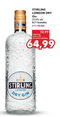 Gin Stirling London Dry promocja w Kaufland