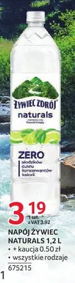 Napój Żywiec Zdrój Naturals promocja w Selgros