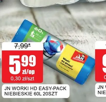 Worki HD Easy-Pack niebieskie JN promocja w Bingo