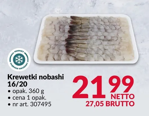 Krewetki nobashi 16/20 promocja w Makro