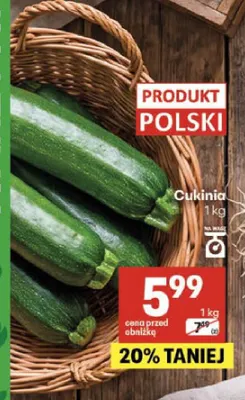 Cukinie polskie promocja w Delikatesy Centrum