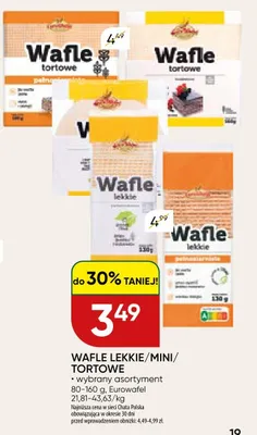 Wafle lekkie/mini/tortowe promocja w Chata Polska