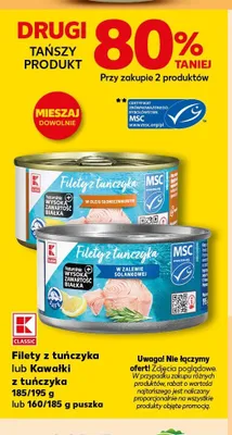Filety z tuńczyka w oleju słonecznikowym K-Classic promocja w Kaufland