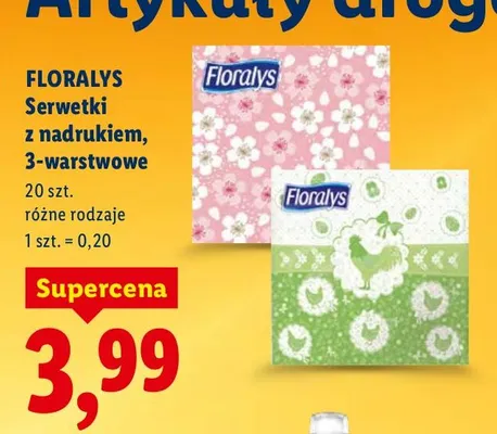 Serwetki z nadrukiem, 3-warstwowe promocja w Lidl