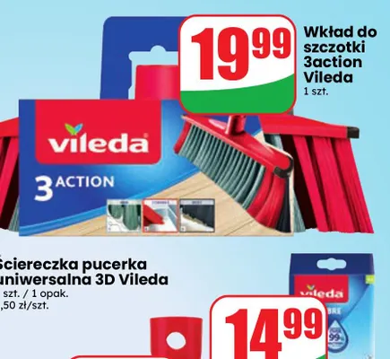 Wkład do szczotki 3action Vileda promocja w Dino