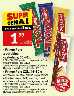 Prince Polo z odrobiną czekolady promocja w Twój Market