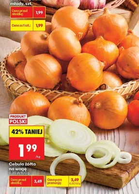 Cebula żółta polska promocja w Biedronka