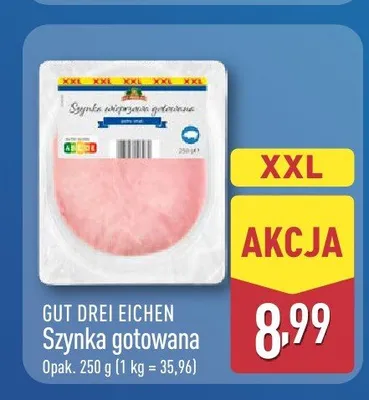 Szynka gotowana Gut Drei Eichen promocja w Aldi