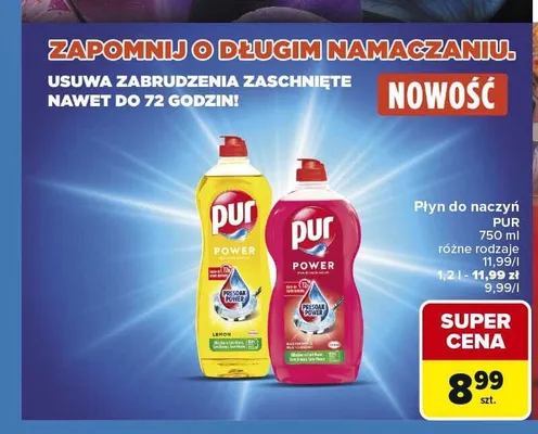 Płyn do naczyń Pur Power Lemon promocja w Carrefour