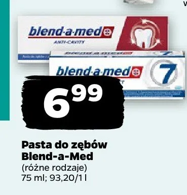 Pasta do zębów (różne rodzaje) promocja w Netto