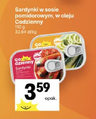 Sardynki w sosie pomidorowym Codzienny promocja w Delikatesy Centrum