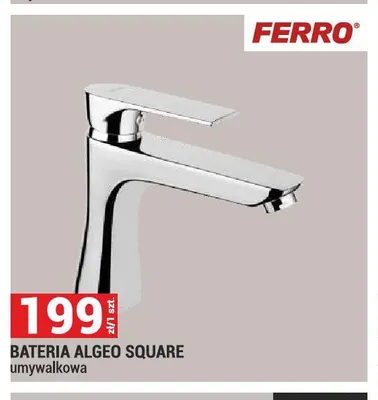Bateria umywalkowa Algeo Square FERRO promocja w Merkury Market