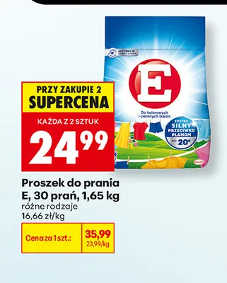 Proszek do prania E promocja w Biedronka