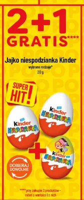 Jajko niespodzianka Kinder promocja w POLOmarket