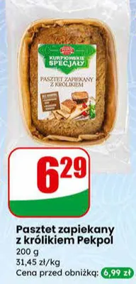 Pasztet zapiekany z królikiem promocja w Dino