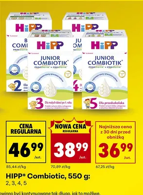 Mleko modyfikowane Combiotic, 550 g: 2, 3, 4, 5 promocja w Biedronka