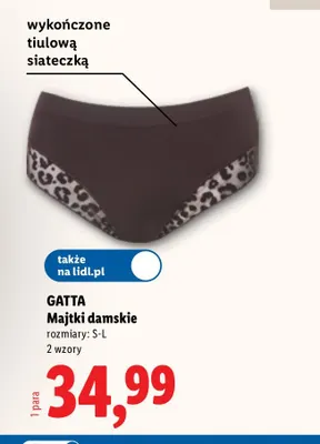 Majtki damskie Gatta promocja w Lidl