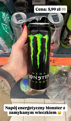 Napój energetyczny z zamykanym wieczkiem promocja w Biedronka