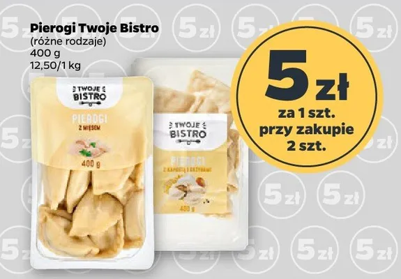 Pierogi twoje bistro różne rodzaje promocja w Netto