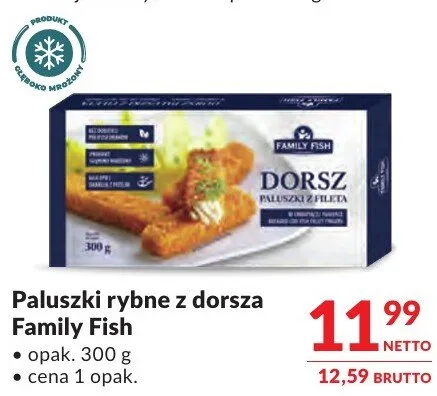 Paluszki rybne z dorsza Family Fish promocja w Makro