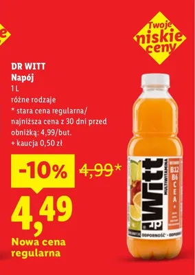 Napój Dr Witt promocja w Lidl