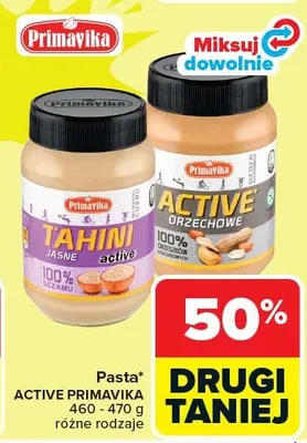 Pasta Active orzechowe różne rodzaje promocja w Carrefour Market